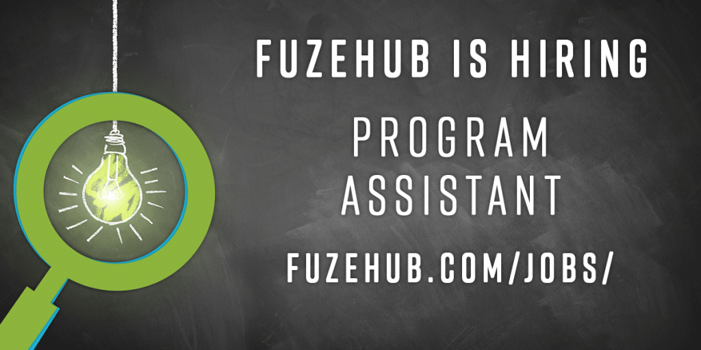 FuzeHub Is Hiring A Program Assistant with image of a light bulb