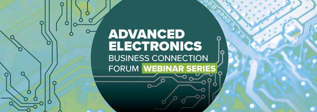 Banner image for the Advanced Electronics series with printed circuit board behind the title.