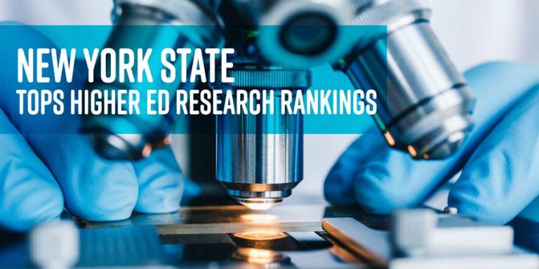 NYS tops higher ed research rankings, an image of a telescope