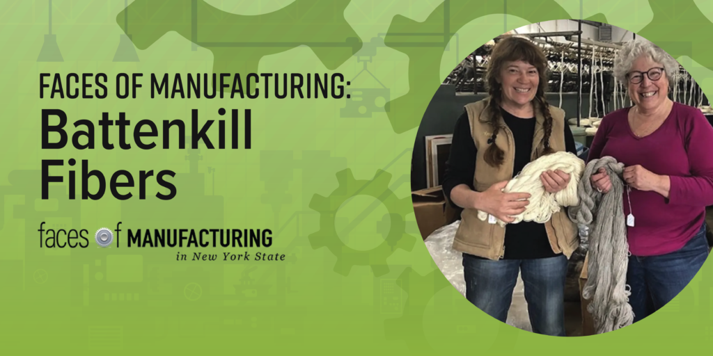 Faces of Manufacturing Banner ad for Battenkill Fibers