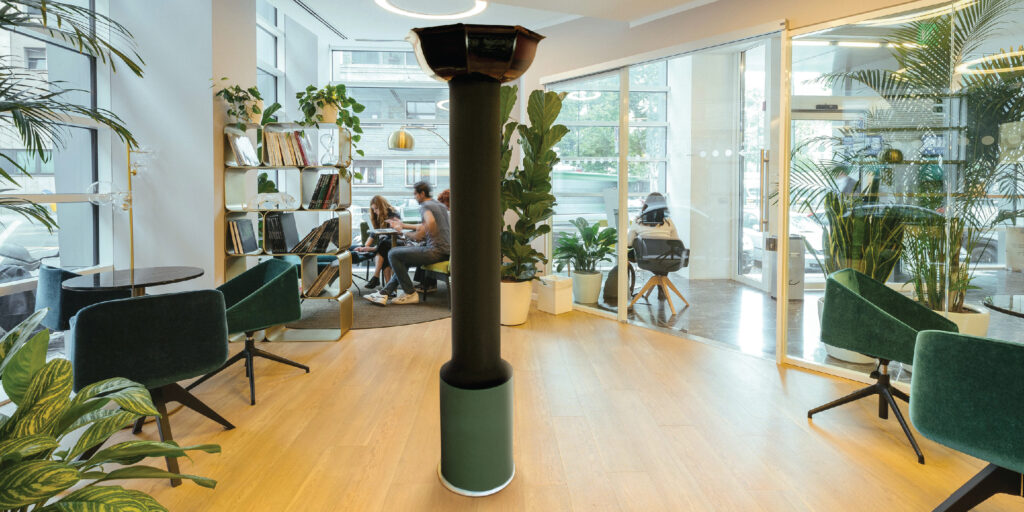 Air purifier in office