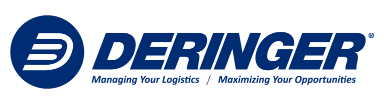 Deringer logo blue, tagline